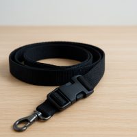 Correa nylon negra 1,2 m